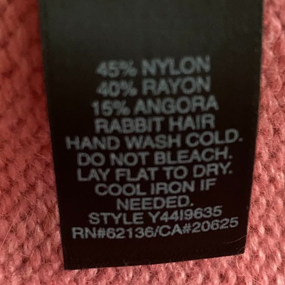 GUESS Ombre Pink Turtleneck Sequin Halter Sweater size XL - Y2K - Picture 7 of 7